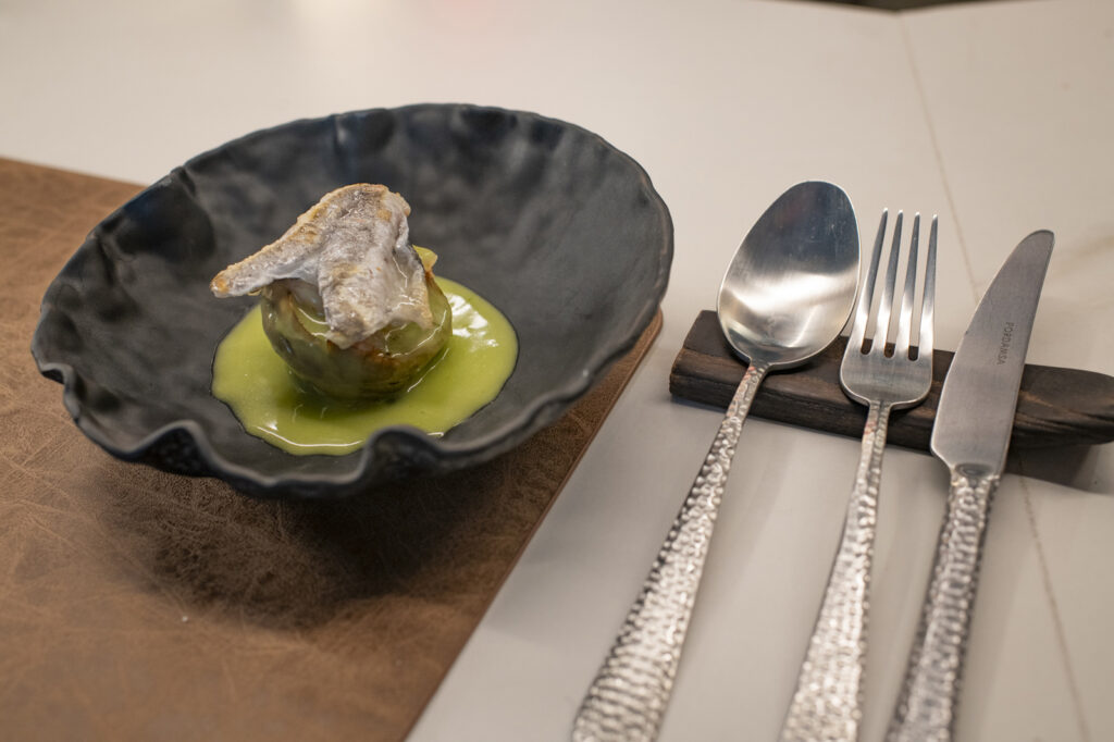 LCACHOFA-LANGOSTINO-SALSA VERDE-KOKOTXA