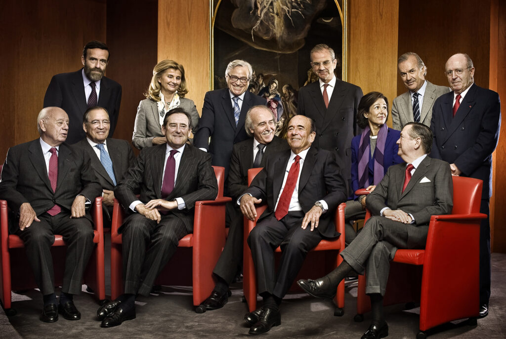 junta directiva del banco de Santander. Para el País SEmanal.